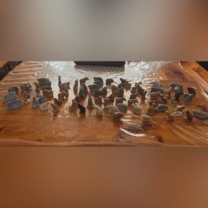 Lot of over 70 Vintage Wade England Red Rose Tea Figurines